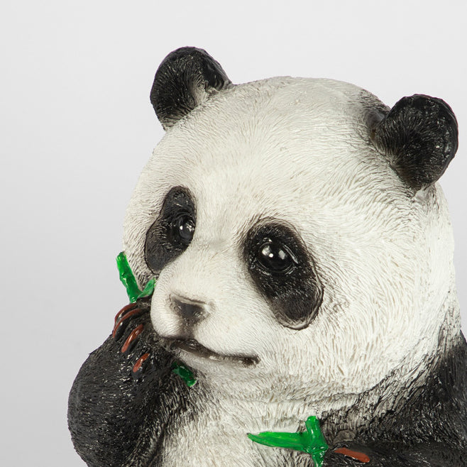 Art Deco Solar LED Bamboo Panda Outdoor Light