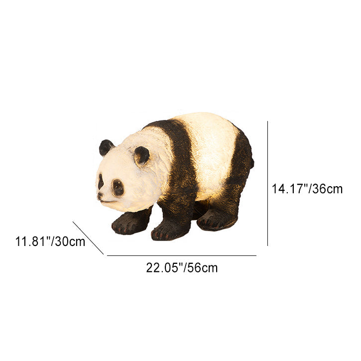 Art Deco Solar LED Bamboo Panda Outdoor Light