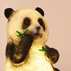 Art Deco Solar LED Bamboo Panda Outdoor Light