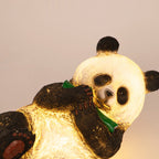 Art Deco Solar LED Bamboo Panda Outdoor Light
