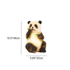 Art Deco Solar LED Bamboo Panda Outdoor Light
