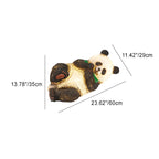 Art Deco Solar LED Bamboo Panda Outdoor Light