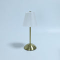 Scandinavian Rechargeable Fabric LED Table Lamp - Pleated Cylinder Design for Bedside