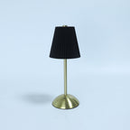 Scandinavian Rechargeable Fabric LED Table Lamp - Pleated Cylinder Design for Bedside