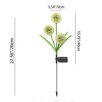 Premium Art Deco Solar LED Dandelion Outdoor Light