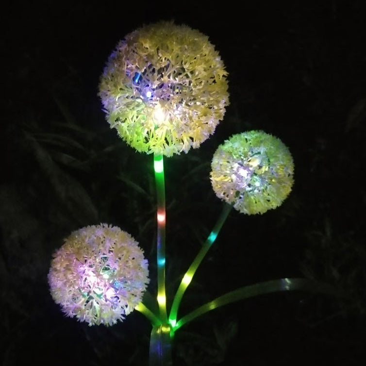 Premium Art Deco Solar LED Dandelion Outdoor Light
