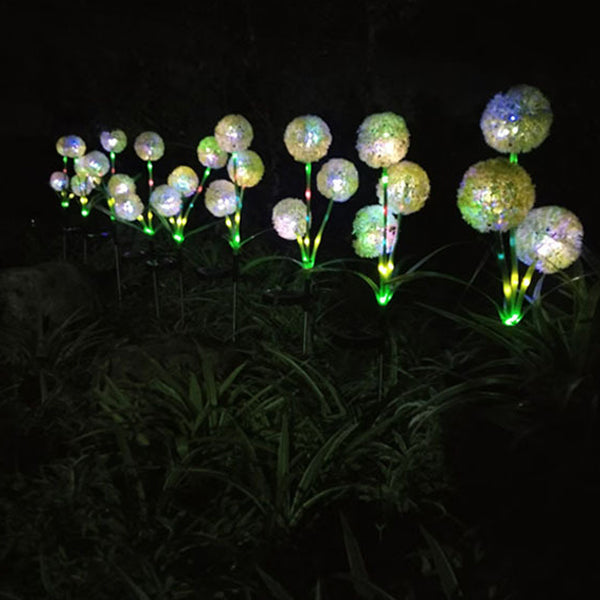 Premium Art Deco Solar LED Dandelion Outdoor Light