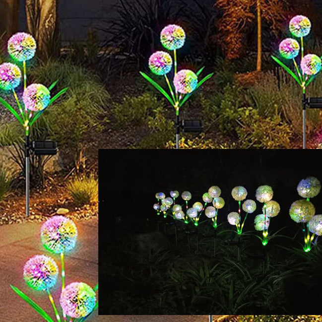 Premium Art Deco Solar LED Dandelion Outdoor Light