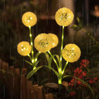 Premium Art Deco Solar LED Dandelion Outdoor Light