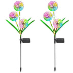 Premium Art Deco Solar LED Dandelion Outdoor Light