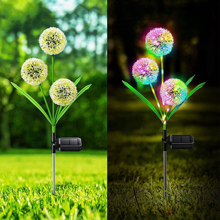 Premium Art Deco Solar LED Dandelion Outdoor Light