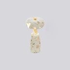 Rechargeable Marble Pattern Acrylic LED Table Lamp - Traditional Japanese Design for Bedside