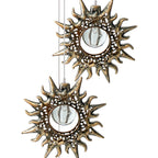 Premium Boho Solar Wind Chime with LED Moon, Sun, and Star