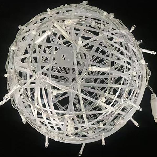 Art Deco Waterproof LED Hanging Ball Light for Outdoor Garden Decor