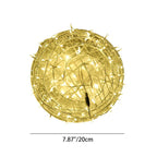 Art Deco Waterproof LED Hanging Ball Light for Outdoor Garden Decor