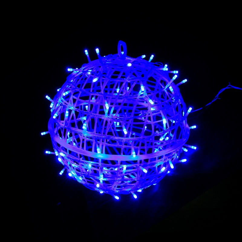 Art Deco Waterproof LED Hanging Ball Light for Outdoor Garden Decor
