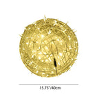 Art Deco Waterproof LED Hanging Ball Light for Outdoor Garden Decor