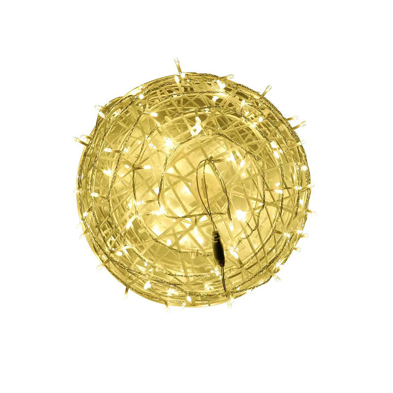 Art Deco Waterproof LED Hanging Ball Light for Outdoor Garden Decor