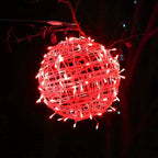 Art Deco Waterproof LED Hanging Ball Light for Outdoor Garden Decor