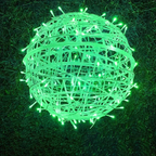 Art Deco Waterproof LED Hanging Ball Light for Outdoor Garden Decor