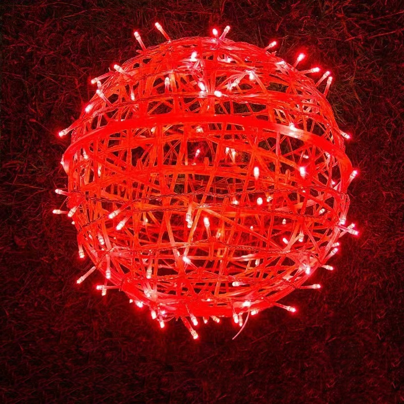 Art Deco Waterproof LED Hanging Ball Light for Outdoor Garden Decor
