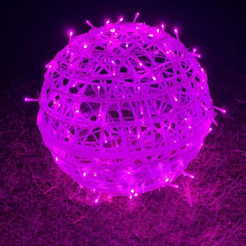 Art Deco Waterproof LED Hanging Ball Light for Outdoor Garden Decor