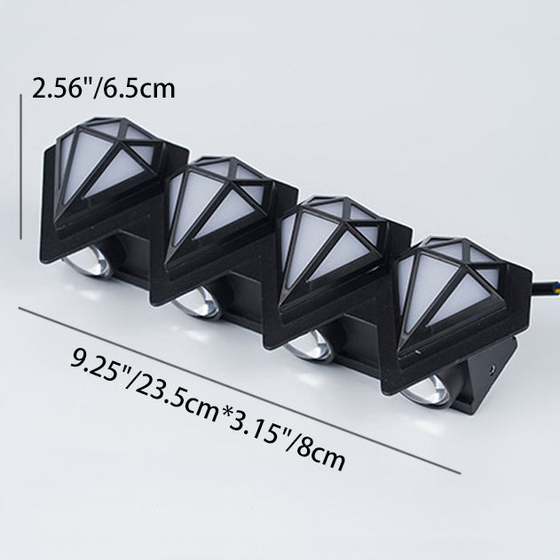 Modern Waterproof Aluminum Acrylic LED Wall Sconce