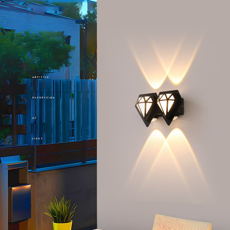 Modern Waterproof Aluminum Acrylic LED Wall Sconce