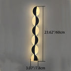 Solar Wave Outdoor LED Wall Sconce