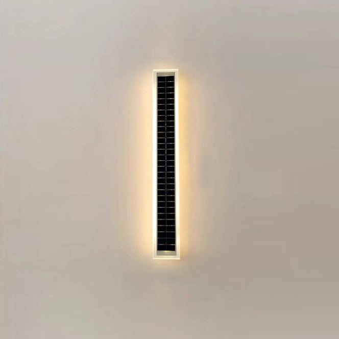 Solar Wave Outdoor LED Wall Sconce