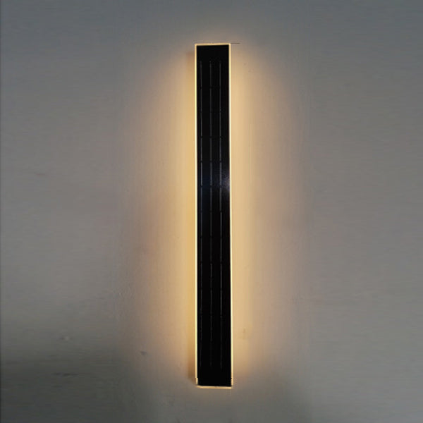 Solar Wave Outdoor LED Wall Sconce