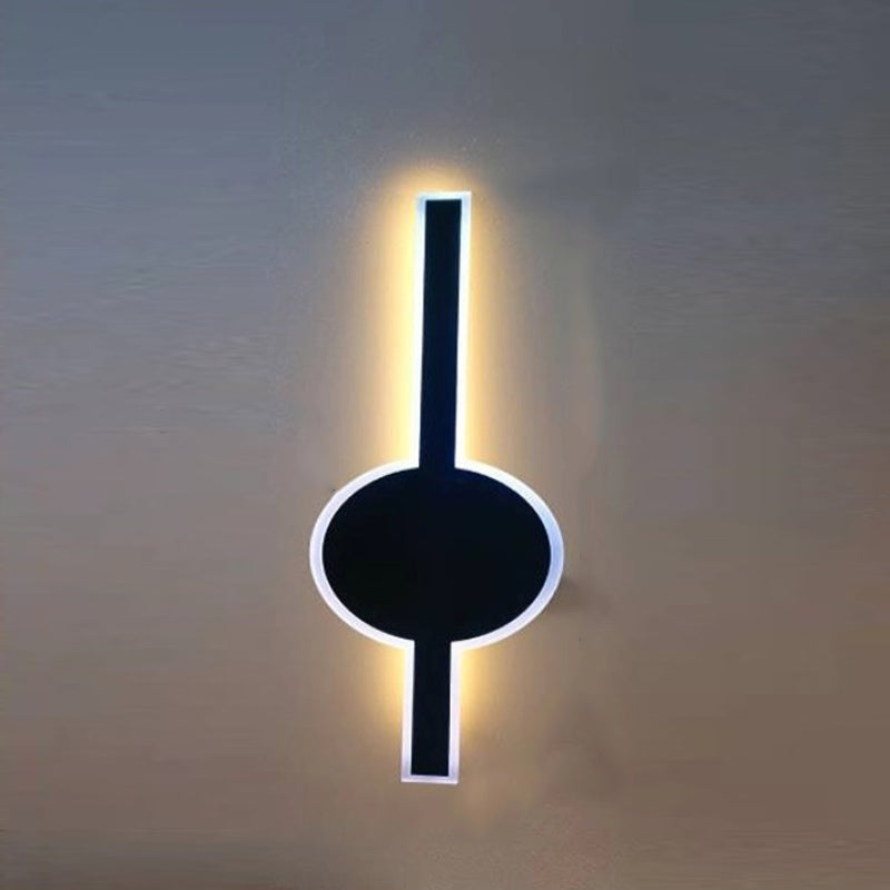 Solar Wave Outdoor LED Wall Sconce