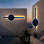 Solar Wave Outdoor LED Wall Sconce