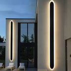 Solar Wave Outdoor LED Wall Sconce