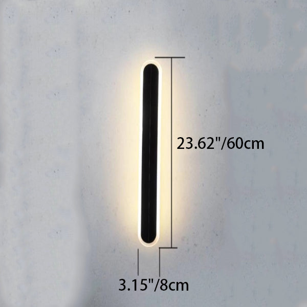 Solar Wave Outdoor LED Wall Sconce