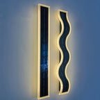 Solar Wave Outdoor LED Wall Sconce