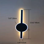 Solar Wave Outdoor LED Wall Sconce