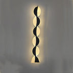 Solar Wave Outdoor LED Wall Sconce