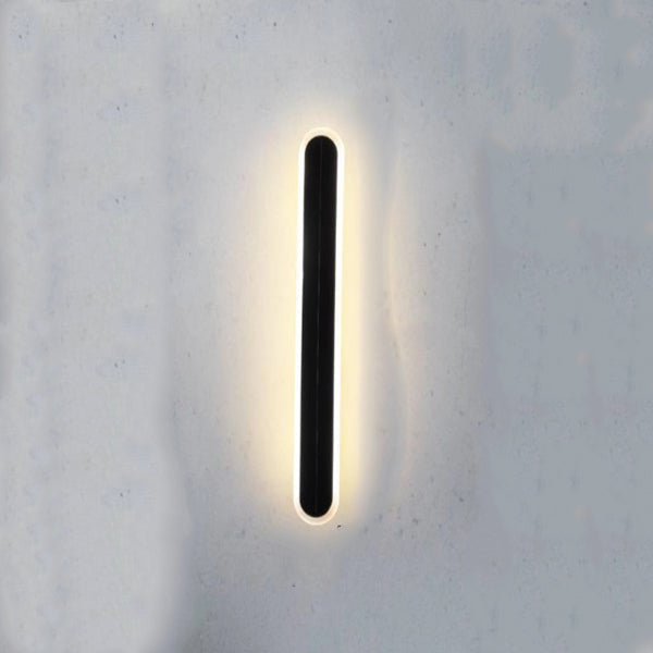 Solar Wave Outdoor LED Wall Sconce
