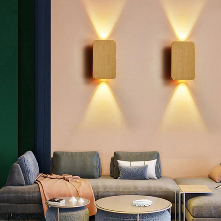 Nordic Aluminum 2-Light LED Wall Sconce