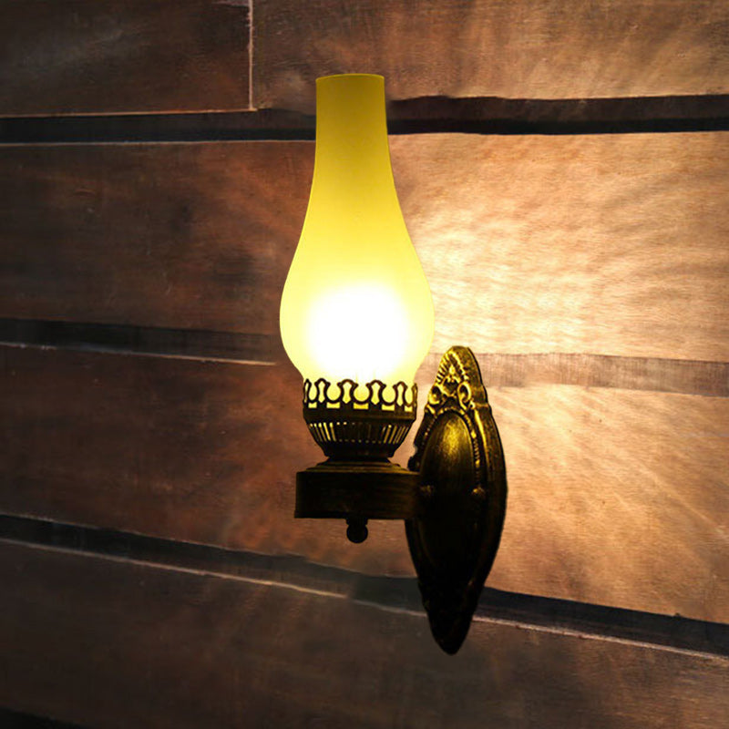Vintage Kerosene-Style Wall Sconce