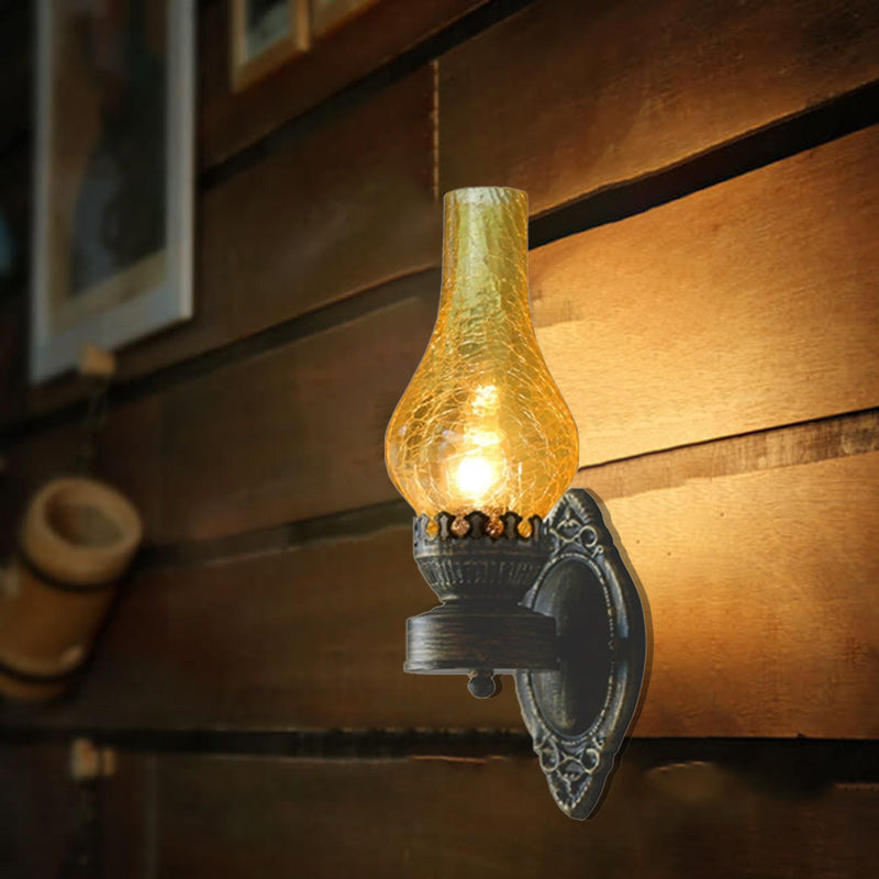Vintage Kerosene-Style Wall Sconce