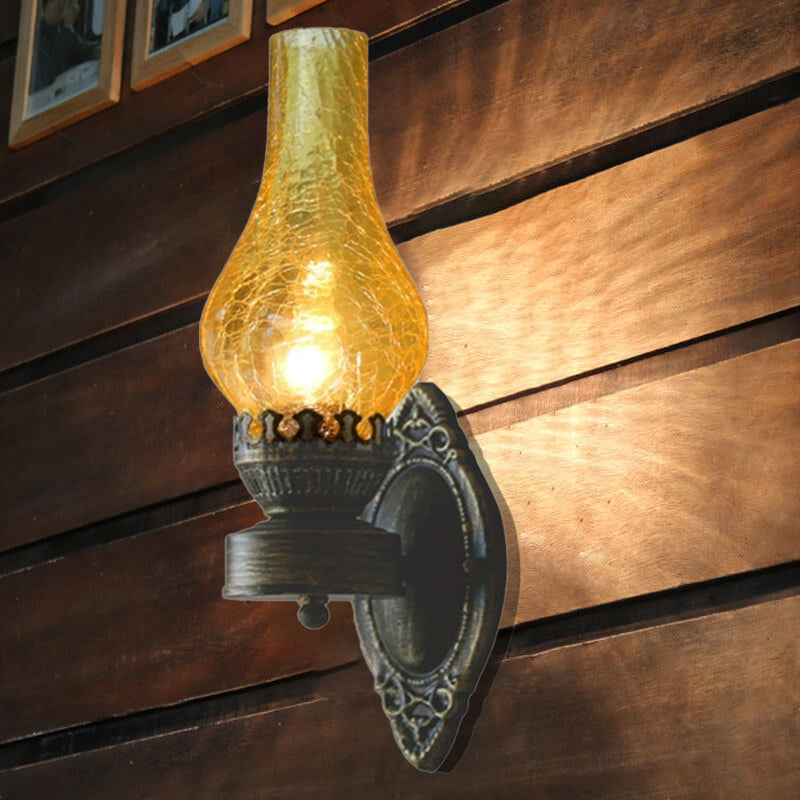 Vintage Kerosene-Style Wall Sconce