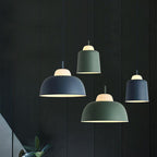 Nordic Macaron Aluminum Dome Pendant Light - 1 Light
