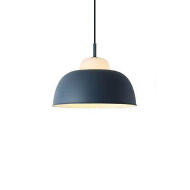 Nordic Macaron Aluminum Dome Pendant Light - 1 Light