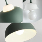 Nordic Macaron Aluminum Dome Pendant Light - 1 Light