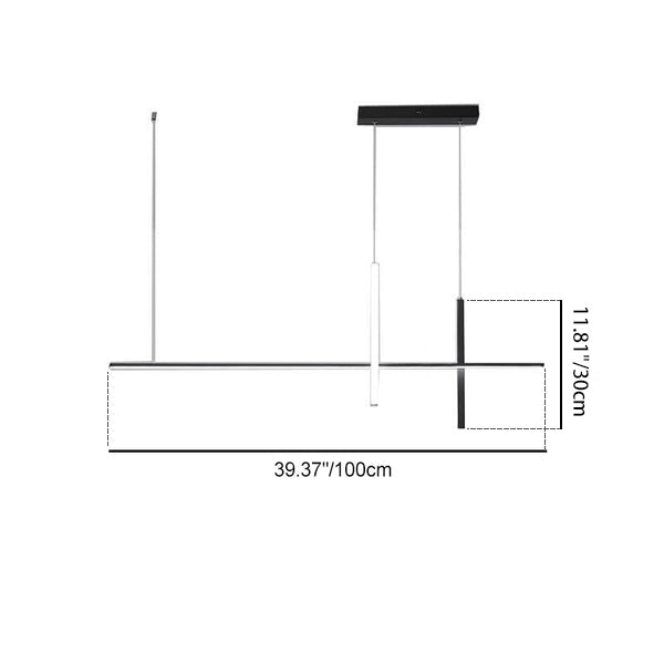 Sleek Long Line LED Chandelier