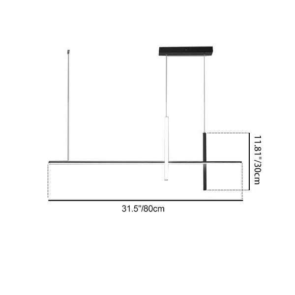 Sleek Long Line LED Chandelier