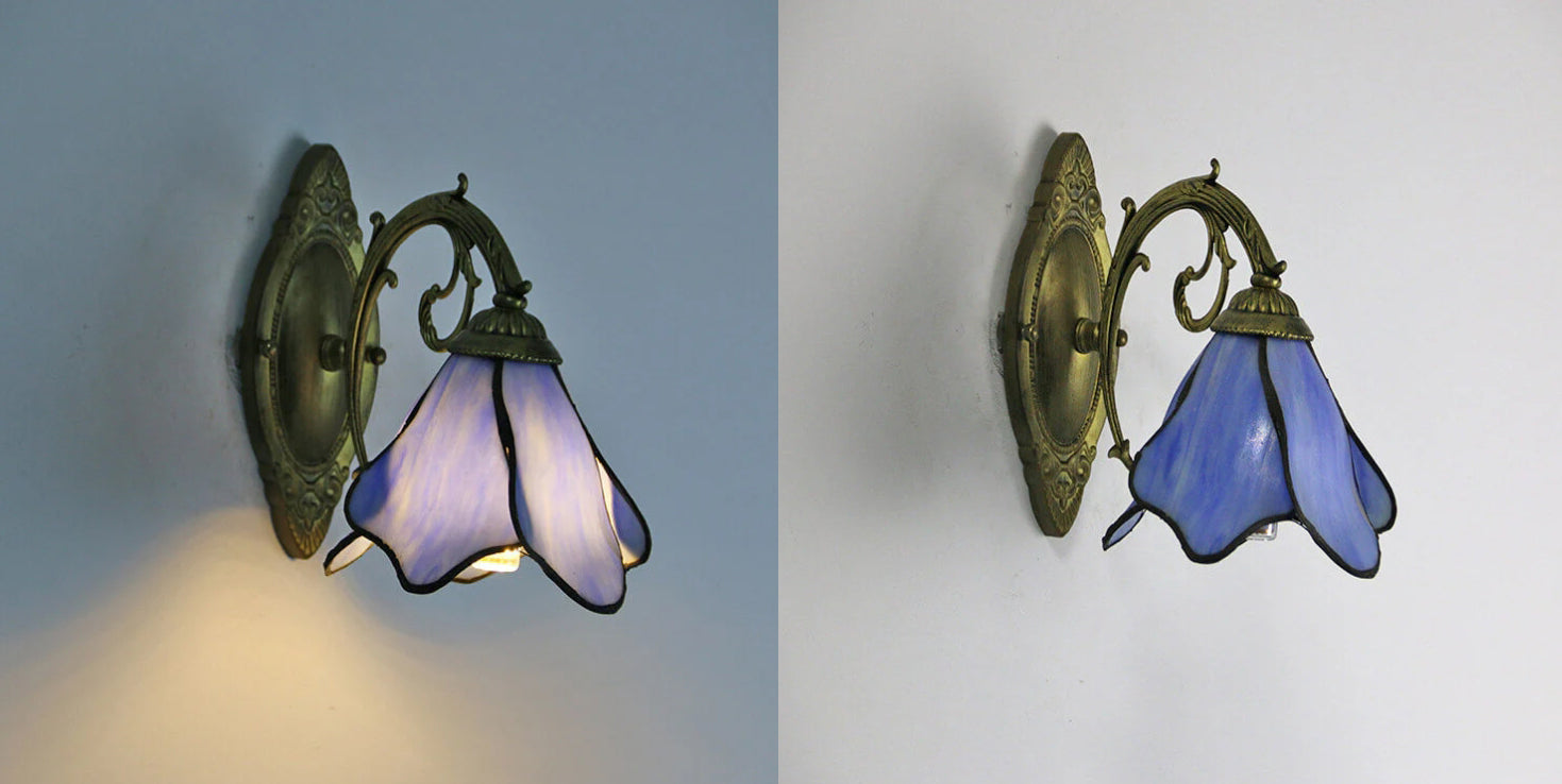 Tiffany Stained Glass Wall Sconce
