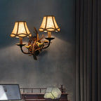 Vintage Pinecone Bird Wall Sconce Lamp